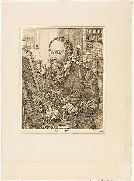 Portrait of Théophile Alexandre Steinlen, 1900 / 01. Creator: Pieter Dupont