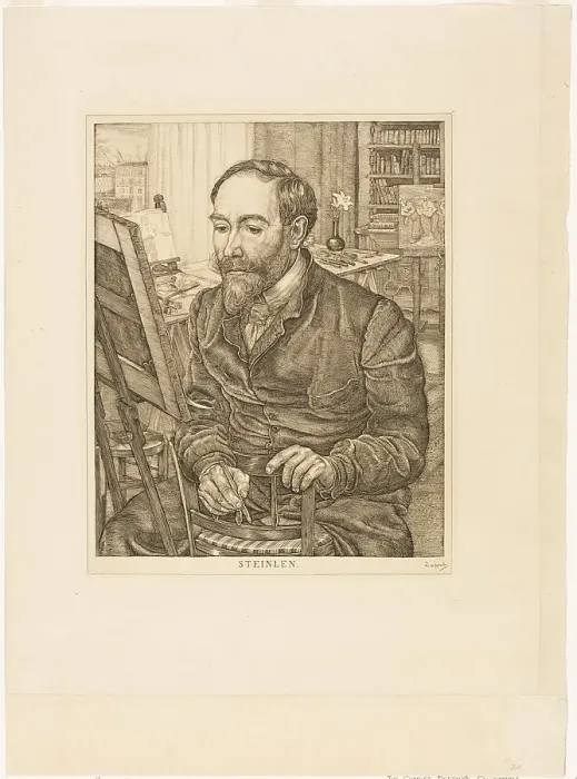 Framed Print : Portrait of Théophile Alexandre Steinlen, 1900 / 01. Creator: Pieter Dupont Framed Print : Portrait of Théophile Alexandre Steinlen, 1900 / 01. Creator: Pieter Dupont