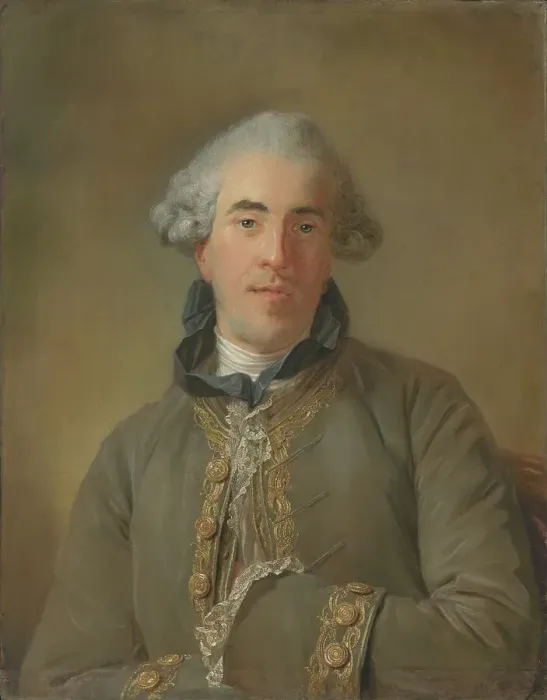 Framed Print : Portrait of Theophile Van Robais, 1770. Creator: Jean-Baptiste Perronneau Framed Print : Portrait of Theophile Van Robais, 1770. Creator: Jean-Baptiste Perronneau