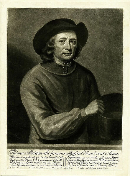 Portrait of Thomas Britton (1644-1714), after 1736. Creator: Simon, John (1675-1751)