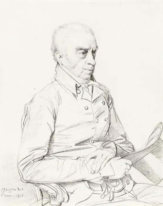 Framed Print : Portrait of Thomas Church, 1816. Creator: Jean-Auguste-Dominique Ingres Framed Print : Portrait of Thomas Church, 1816. Creator: Jean-Auguste-Dominique Ingres