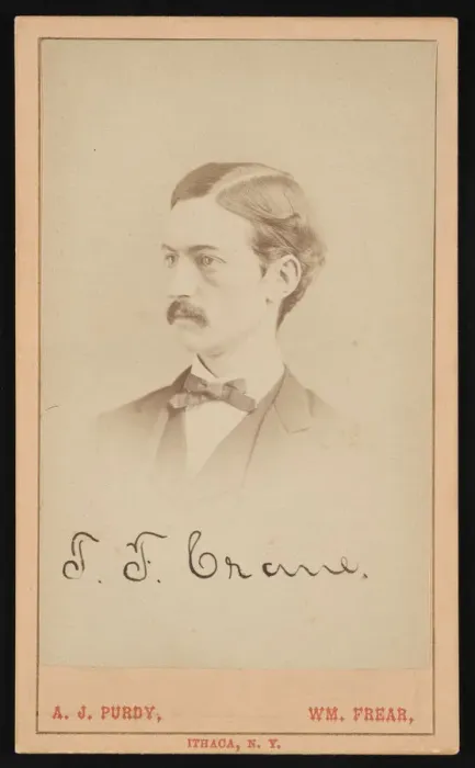 Framed Print : Portrait of Thomas Frederick Crane (1844-1927), Circa 1870s. Creator: Purdy & Frear Framed Print : Portrait of Thomas Frederick Crane (1844-1927), Circa 1870s. Creator: Purdy & Frear