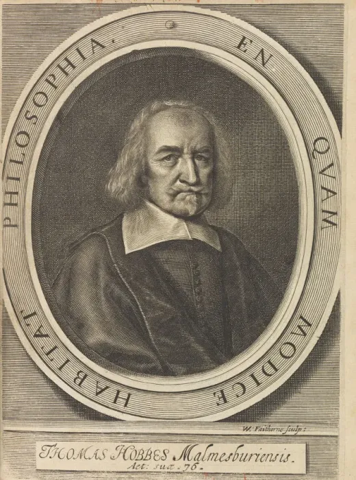 Framed Print : Portrait of Thomas Hobbes (1588-1679), 1642. Creator: Faithorne, William, the Elder (1616-1691) Framed Print : Portrait of Thomas Hobbes (1588-1679), 1642. Creator: Faithorne, William, the Elder (1616-1691)