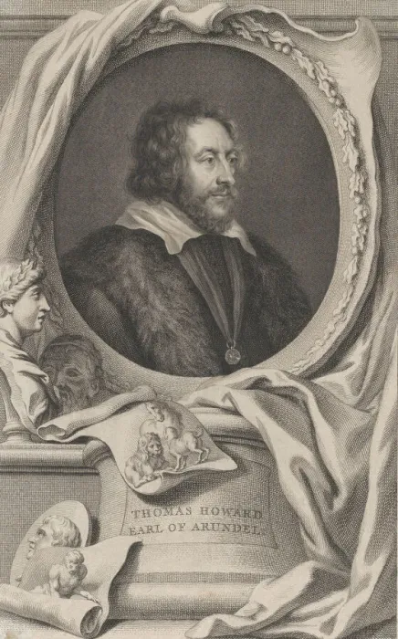 Framed Print : Portrait of Thomas Howard, Earl of Arundel and Surrey, 1733. Creator: Jacobus Houbraken Framed Print : Portrait of Thomas Howard, Earl of Arundel and Surrey, 1733. Creator: Jacobus Houbraken
