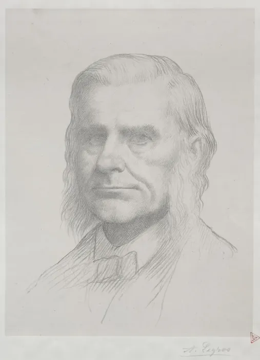 Framed Print : Portrait of Thomas Huxley (2nd Plate). Creator: Alphonse Legros (French, 1837-1911) Framed Print : Portrait of Thomas Huxley (2nd Plate). Creator: Alphonse Legros (French, 1837-1911)