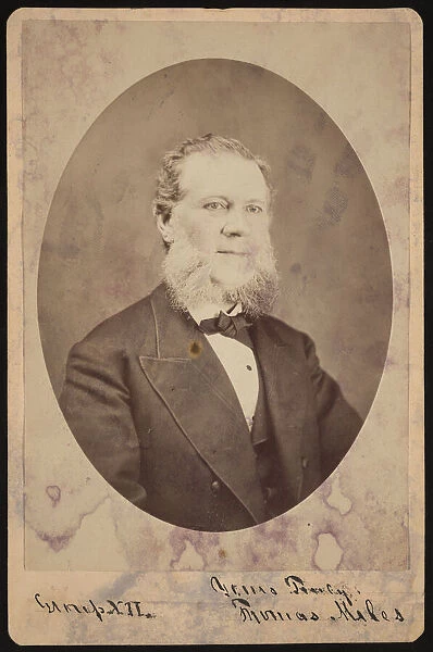 Portrait of Thomas Miles, Before 1876. Creator: Unknown