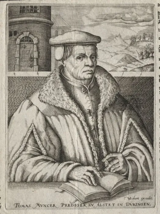 Framed Print : Portrait of Thomas Münzer, 1609. Creator: Christoffel van Sichem (Dutch, 1577-1658) Framed Print : Portrait of Thomas Münzer, 1609. Creator: Christoffel van Sichem (Dutch, 1577-1658)