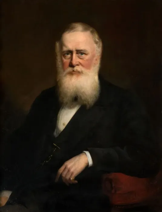 Framed Print : Portrait of Thomas Phillips, 1871. Creator: James Edgell Collins