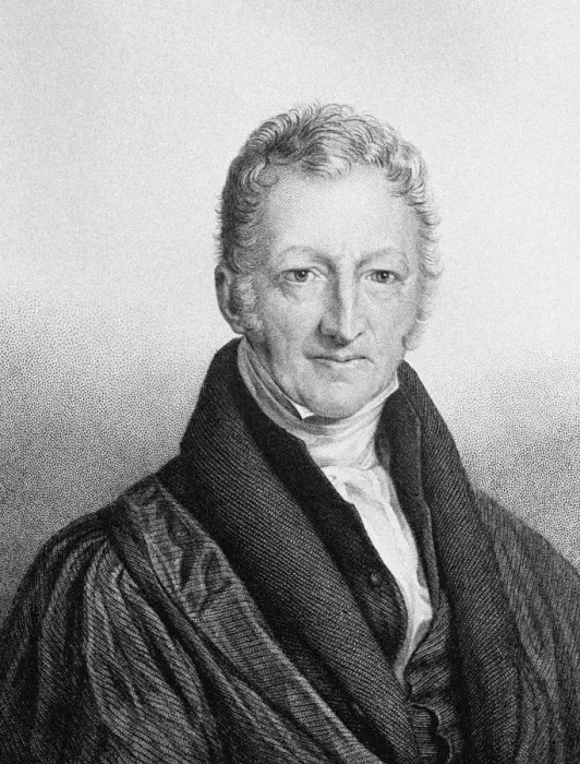 Framed Print : Portrait of Thomas Robert Malthus (1766-1834). Artist: Linnell, John (1792-1882) Framed Print : Portrait of Thomas Robert Malthus (1766-1834). Artist: Linnell, John (1792-1882)