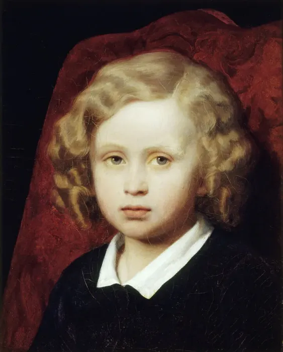 Framed Print : Portrait thought to be of Ary-Arnold Scheffer, c1840. Creator: Henry Scheffer Framed Print : Portrait thought to be of Ary-Arnold Scheffer, c1840. Creator: Henry Scheffer