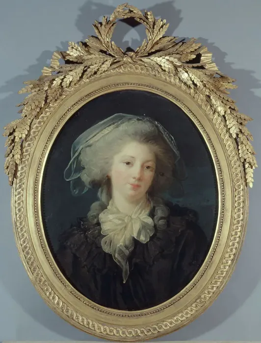 Framed Print : Portrait thought to be Charlotte-Françoise Bergeret de Norinval, between 1780 and 1783. Creator: Elisabeth Louise Vigee-LeBrun Framed Print : Portrait thought to be Charlotte-Françoise Bergeret de Norinval, between 1780 and 1783. Creator: Elisabeth Louise Vigee-LeBrun