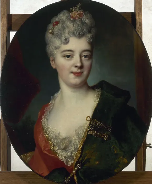 Framed Print : Portrait thought to be Elisabeth Delpech, Marquise de Cailly. Creator: Nicolas de Largilliere Framed Print : Portrait thought to be Elisabeth Delpech, Marquise de Cailly. Creator: Nicolas de Largilliere