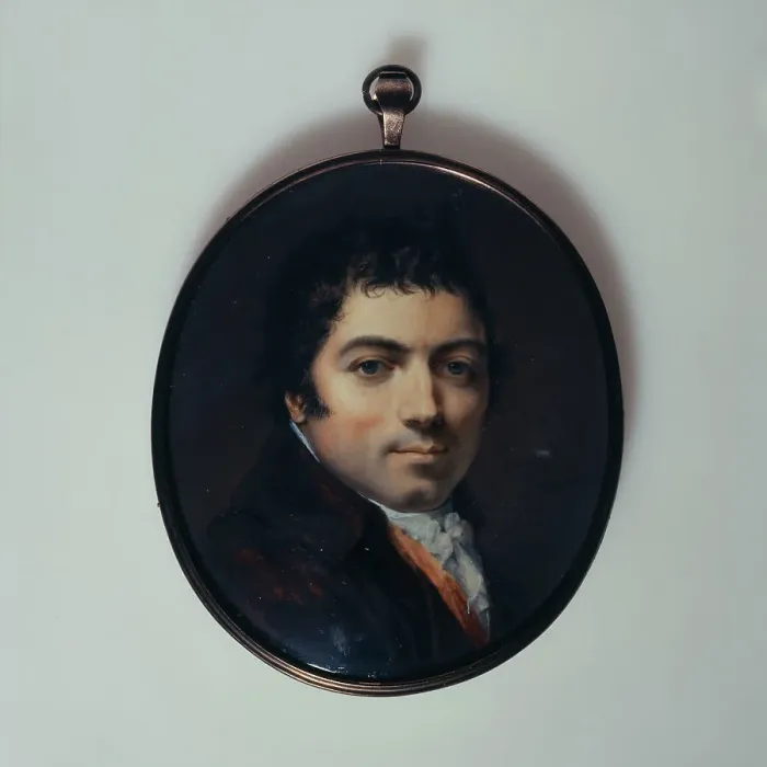Framed Print : Portrait thought to be General Baron Pelet-Clozeau, c1796. Creator: Ecole Francaise Framed Print : Portrait thought to be General Baron Pelet-Clozeau, c1796. Creator: Ecole Francaise