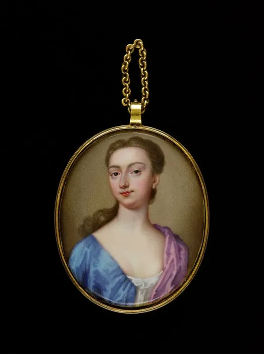 Framed Print : Portrait thought to be Lady Margaret Chudleigh, between 1750 and 1760. Creator: English School Framed Print : Portrait thought to be Lady Margaret Chudleigh, between 1750 and 1760. Creator: English School