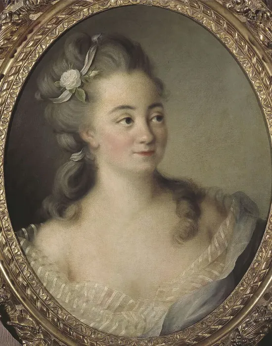 Framed Print : Portrait thought to be Madame Dugazon, actress of the Comedie-Italienne. Creator: Ecole Francaise Framed Print : Portrait thought to be Madame Dugazon, actress of the Comedie-Italienne. Creator: Ecole Francaise