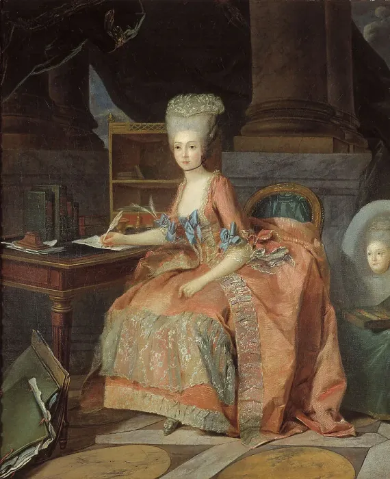 Framed Print : Portrait thought to be Marie-Therese of Savoy, Countess of Artois, c1776. Creator: Lie Louis Perin-Salbreux Framed Print : Portrait thought to be Marie-Therese of Savoy, Countess of Artois, c1776. Creator: Lie Louis Perin-Salbreux