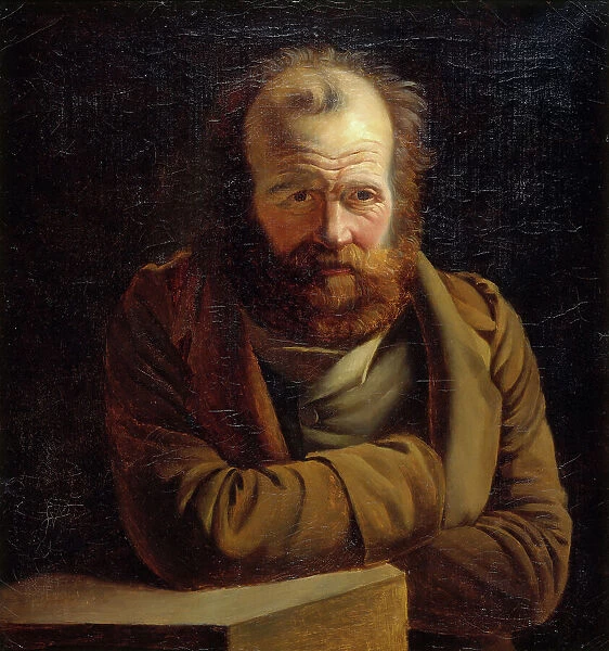 Portrait thought to be Pierre-Joseph Proudhon (1809-1865), economist, philosopher... c1849-1865. Creator: Unknown