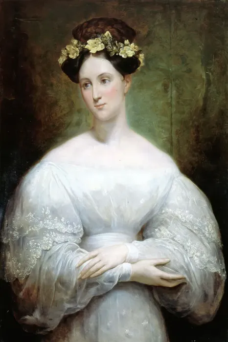 Framed Print : Portrait thought to be Princess Marie of Orléans, 1831. Creator: Ary Scheffer Framed Print : Portrait thought to be Princess Marie of Orléans, 1831. Creator: Ary Scheffer