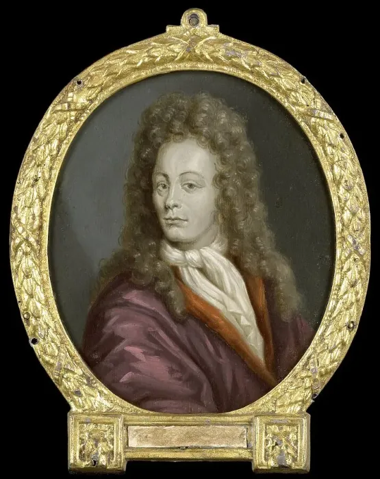 Framed Print : Portrait of Tobias Gutberleth, Man of Letters in Leeuwarden, 1700-1732. Creator: Arnoud van Halen Framed Print : Portrait of Tobias Gutberleth, Man of Letters in Leeuwarden, 1700-1732. Creator: Arnoud van Halen