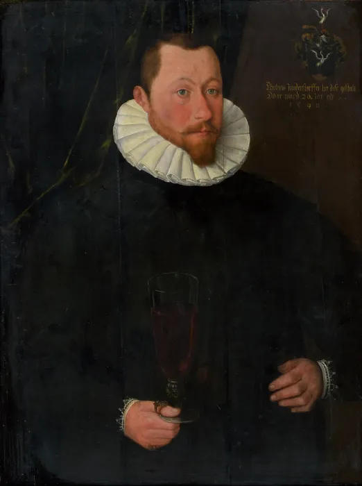 Framed Print : Portrait of Tobias Hundertstorfter, 1590. Creator: Unknown Framed Print : Portrait of Tobias Hundertstorfter, 1590. Creator: Unknown