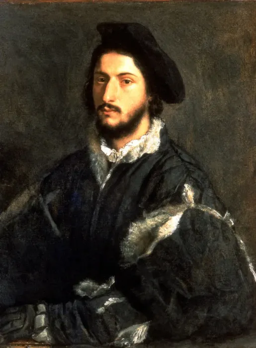 Framed Print : Portrait of Tommaso Hosti by Titian Framed Print : Portrait of Tommaso Hosti by Titian