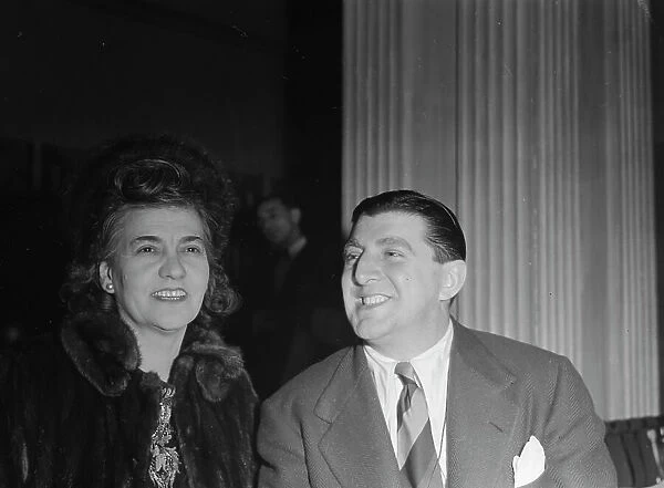Portrait of Tony Pastor and Maria Kramer, Hotel Edison(?), New York, N.Y. 1946. Creator: William Paul Gottlieb