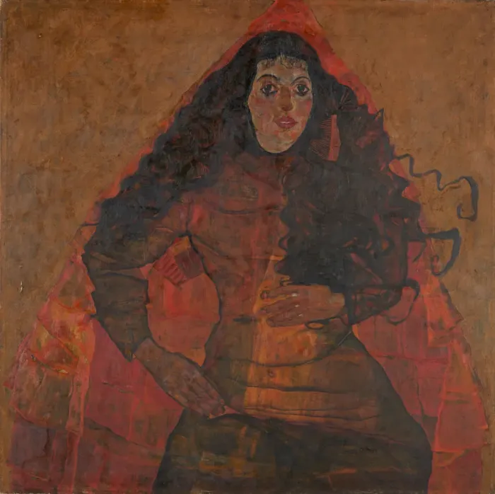 Framed Print : Portrait of Trude Engel, c. 1913. Creator: Schiele, Egon (1890-1918) Framed Print : Portrait of Trude Engel, c. 1913. Creator: Schiele, Egon (1890-1918)