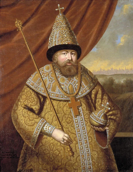 Portrait of the Tsar Alexis I Mikhailovich of Russia (1629-1676), Second Half of the 17th cen