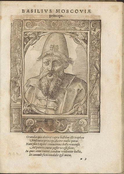 Portrait of the Tsar Ivan IV the Terrible (1530-1584). Artist: Stimmer, Tobias (1539-1584)