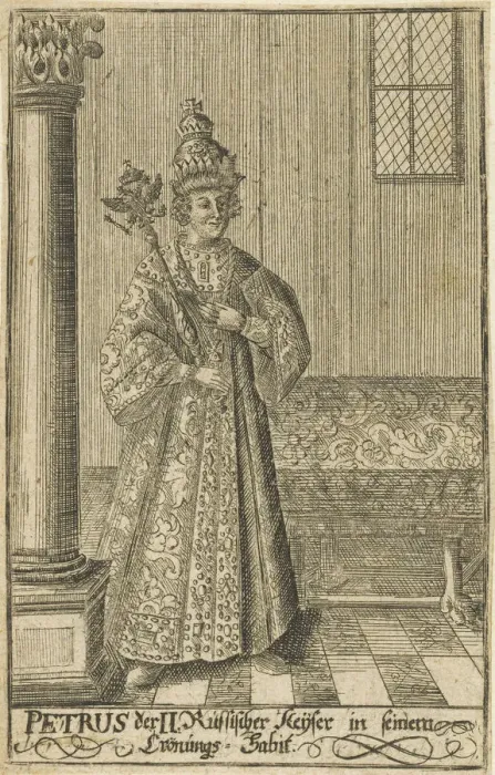 Framed Print : Portrait of the Tsar Peter II of Russia (1715-1730), ca 1730. Creator: Anonymous Framed Print : Portrait of the Tsar Peter II of Russia (1715-1730), ca 1730. Creator: Anonymous