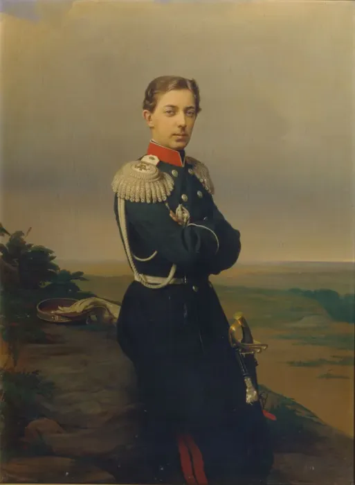 Framed Print : Portrait of Tsarevich Nicholas Alexandrovich of Russia (1843?1865). Artist: Zaryanko, Sergei Konstantinovich (1818-1870) Framed Print : Portrait of Tsarevich Nicholas Alexandrovich of Russia (1843?1865). Artist: Zaryanko, Sergei Konstantinovich (1818-1870)