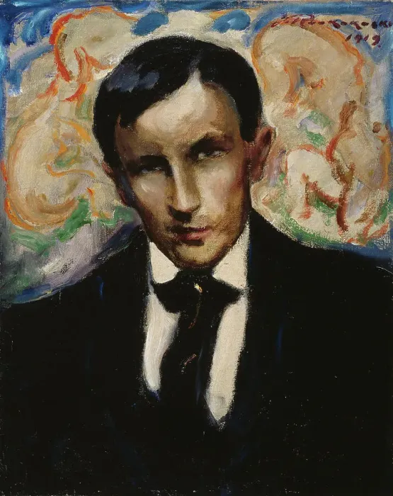 Framed Print : Portrait of Tyko Sallinen, 1919. Creator: Jalmari Ruokokoski Framed Print : Portrait of Tyko Sallinen, 1919. Creator: Jalmari Ruokokoski