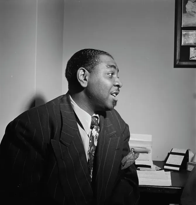 Framed Print : Portrait of Tyree Glenn, New York, N.Y.(?), ca. July 1947. Creator: William Paul Gottlieb Framed Print : Portrait of Tyree Glenn, New York, N.Y.(?), ca. July 1947. Creator: William Paul Gottlieb
