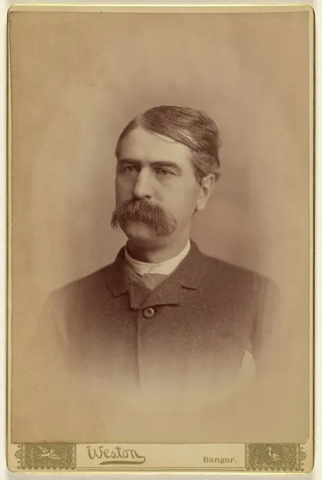 Framed Print : Portrait of an unidentified man with a bushy moustache, 1885. Creator: FC Weston Framed Print : Portrait of an unidentified man with a bushy moustache, 1885. Creator: FC Weston