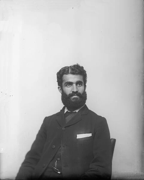 Portrait of Unidentified Man in Suit, 1880s. Creator: United States National Museum