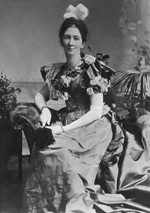 Framed Print : Portrait of unknown lady in a party dress, c1900s. Creator: Robert Augustus Henry L'Estrange. Portrait of unknown lady in a party dress, c1900s Framed Print : Portrait of unknown lady in a party dress, c1900s. Creator: Robert Augustus Henry L'Estrange. Portrait of unknown lady in a party dress, c1900s