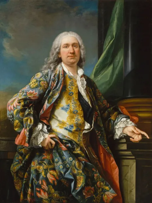 Framed Print : Portrait of an unknown man, ca 1735-1739. Artist: Van Loo, Carle (1705-1765) Framed Print : Portrait of an unknown man, ca 1735-1739. Artist: Van Loo, Carle (1705-1765)