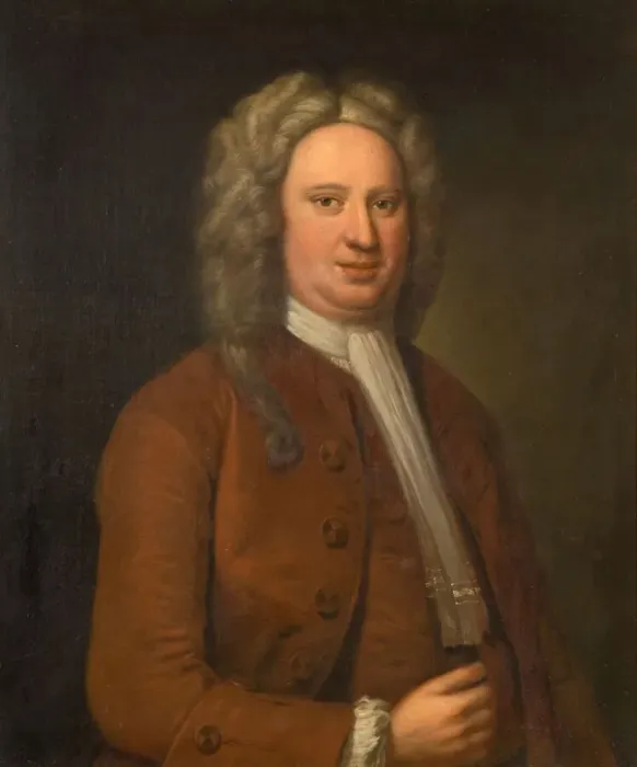 Framed Print : Portrait Of An Unknown Man, Possibly Clobery Holte, 1720-1740. Creator: Unknown