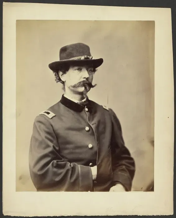 Framed Print : Portrait of an unknown officer, about 1862. Creator: Alexander Gardner Framed Print : Portrait of an unknown officer, about 1862. Creator: Alexander Gardner