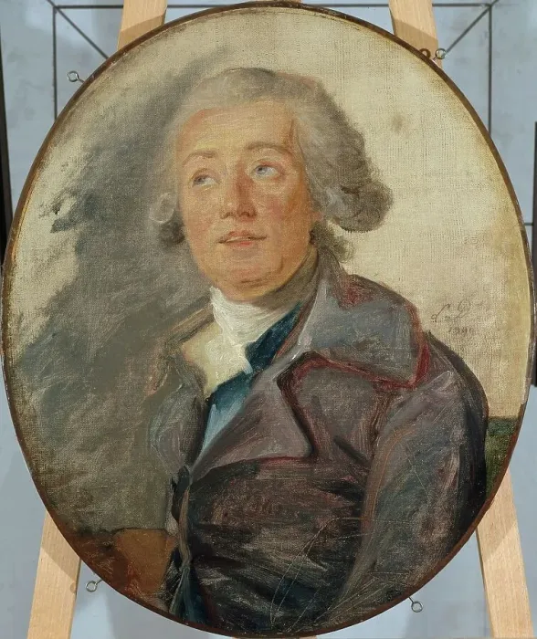 Framed Print : Portrait of an unknown person, 1799. Creator: Unknown Framed Print : Portrait of an unknown person, 1799. Creator: Unknown