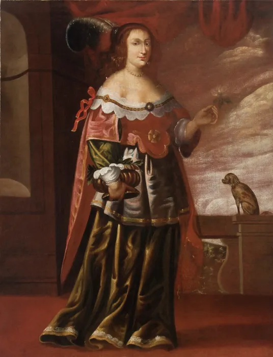 Framed Print : Portrait of an Unknown Woman, between 1630-1670. Creator: Unknown Framed Print : Portrait of an Unknown Woman, between 1630-1670. Creator: Unknown