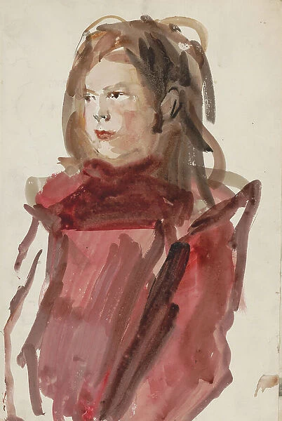 Portrait of an unknown woman, 1875-1934. Creator: Isaac Lazerus Israels