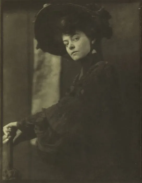 Framed Print : Portrait of an Unknown Woman, 1904. Creator: Gertrude Kasebier Framed Print : Portrait of an Unknown Woman, 1904. Creator: Gertrude Kasebier