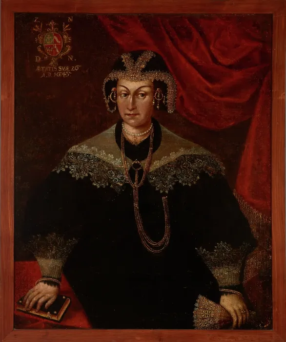 Framed Print : Portrait of an Unknown Woman, c1645. Creator: Unknown Framed Print : Portrait of an Unknown Woman, c1645. Creator: Unknown