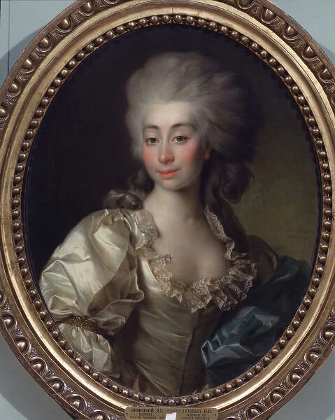 Portrait of Ursula Mniszeck, 1782. Artist: Levitsky, Dmitri Grigorievich (1735-1822)