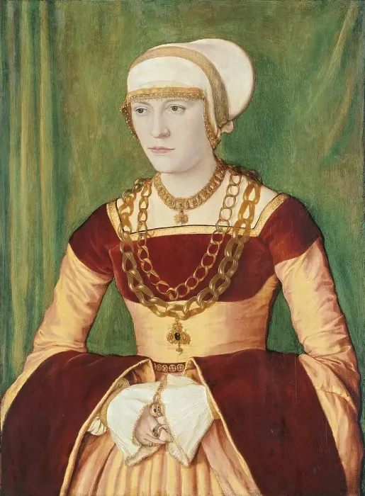 Framed Print : Portrait of Ursula Rudolph, 1528. Creator: Barthel Beham Framed Print : Portrait of Ursula Rudolph, 1528. Creator: Barthel Beham
