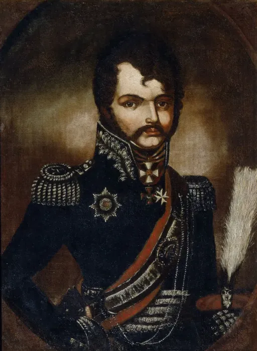 Framed Print : Portrait of Vasily Orlov-Denisov (1775-1843). Artist: Anonymous Framed Print : Portrait of Vasily Orlov-Denisov (1775-1843). Artist: Anonymous