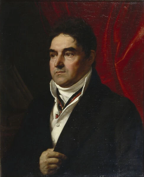 Portrait of Vasily Semyonovich Khvostov (1756-1832), 1814. Artist: Kiprensky, Orest Adamovich (1782-1836)
