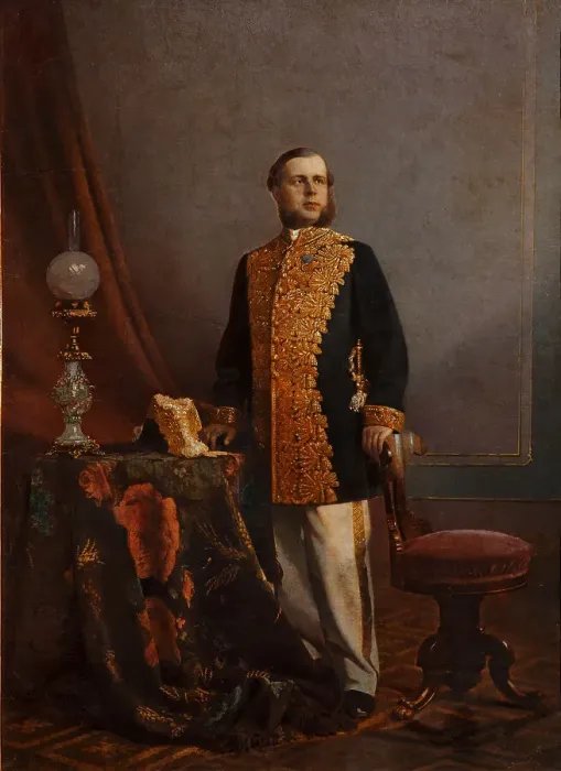 Framed Print : Portrait of Vasily Yuryevich Poznansky (1828-1900), 1860s. Artist: Anonymous Framed Print : Portrait of Vasily Yuryevich Poznansky (1828-1900), 1860s. Artist: Anonymous