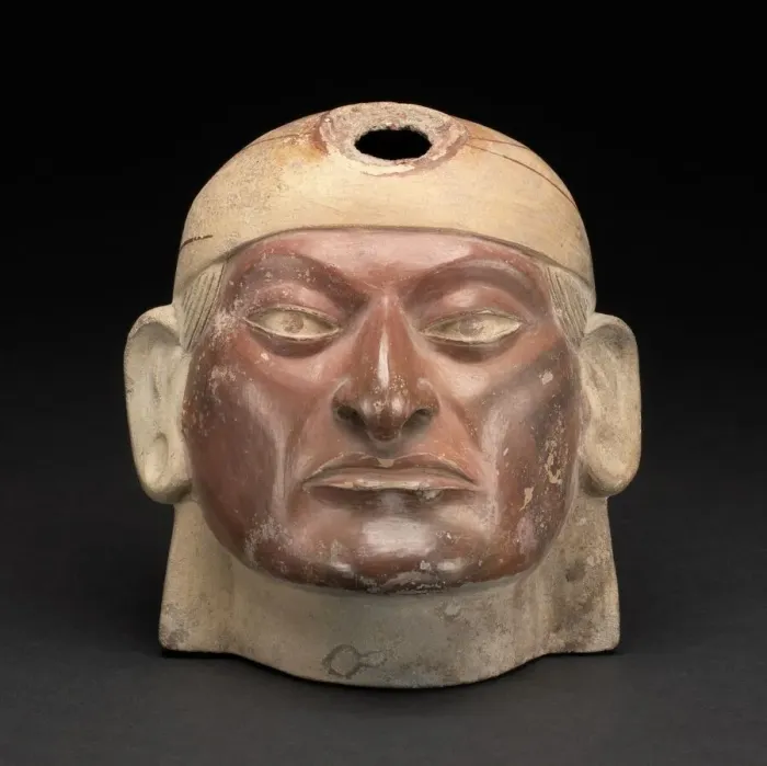 Framed Print : Portrait Vessel of a Ruler, Stirrup Missing, 100 B. C. / A. D. 500. Creator: Unknown Framed Print : Portrait Vessel of a Ruler, Stirrup Missing, 100 B. C. / A. D. 500. Creator: Unknown